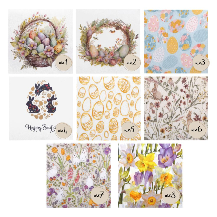 Serwetki COCTAIL 33x33cm 20 sztuk Wielkanoc RAVI